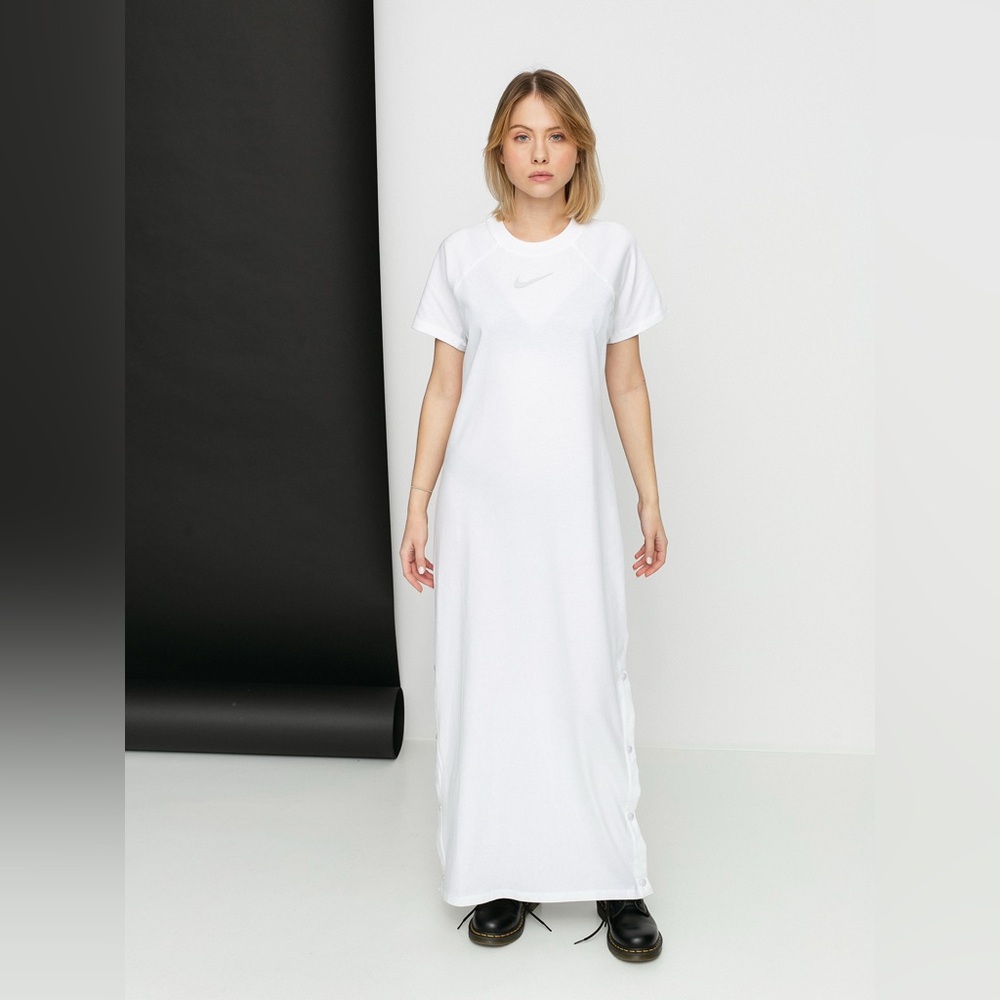 Nike White Maxi T-Shirt Dress